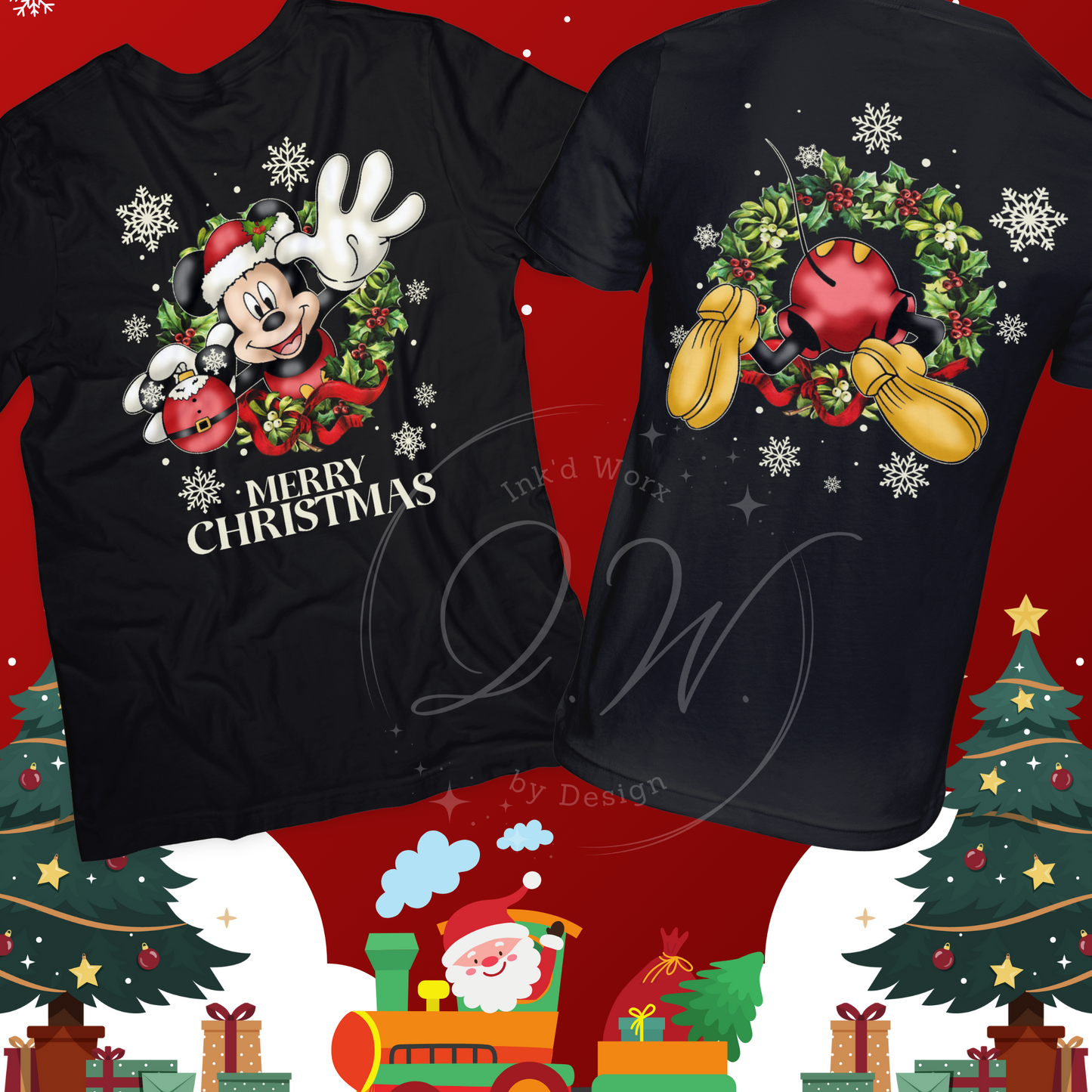 Merry Christmas Mickey Tee