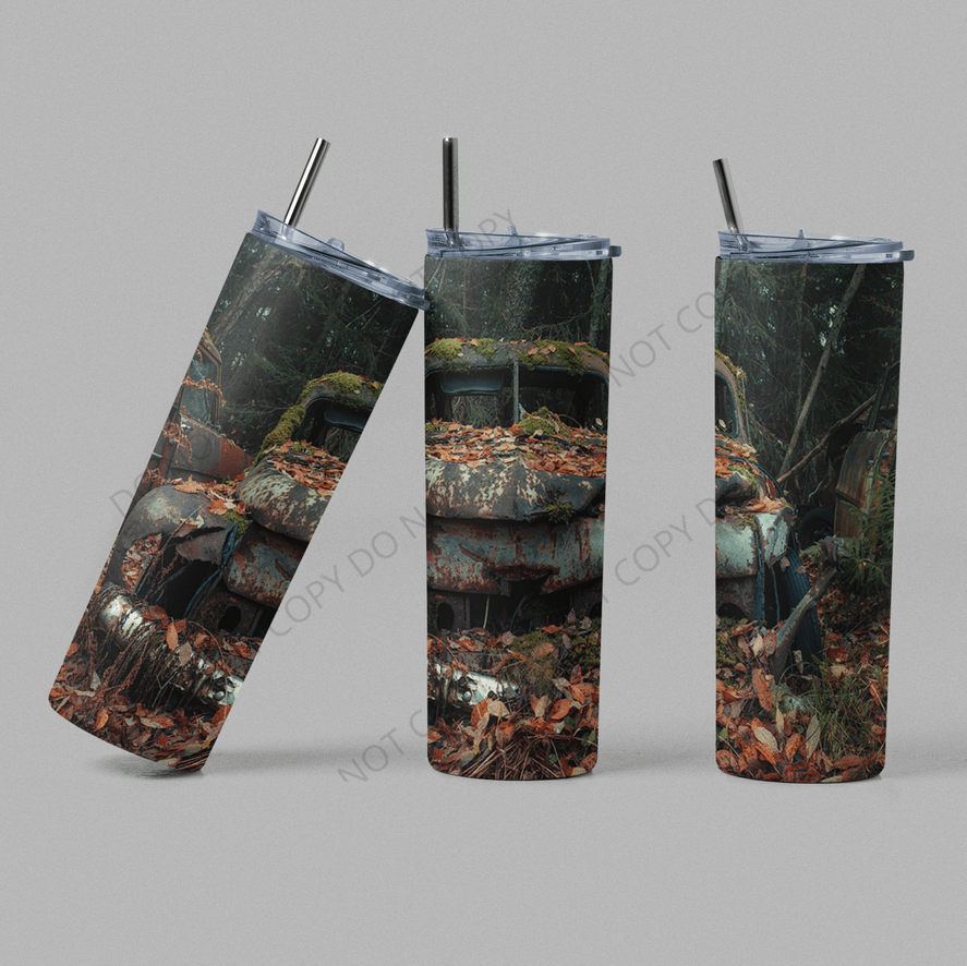 Classic Hot Rod Find 20 oz Skinny Sublimation Tumbler