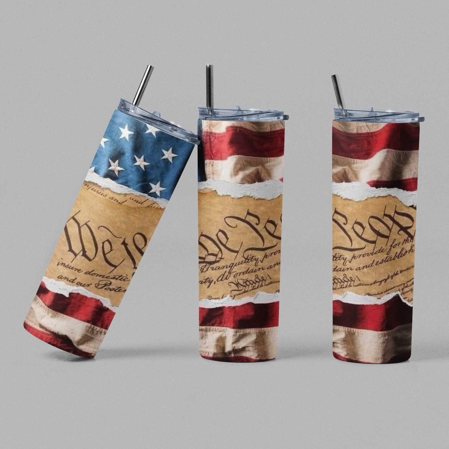 We The People 20 oz Skinny Sublimation Tumbler