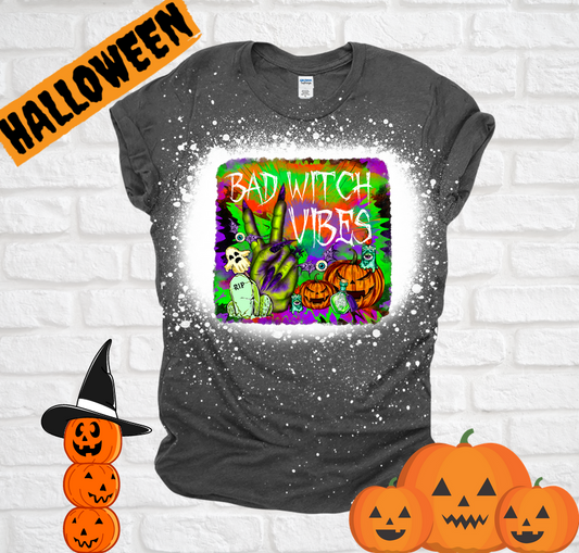 Bad Witch Vibes Bleached Tee T-shirt