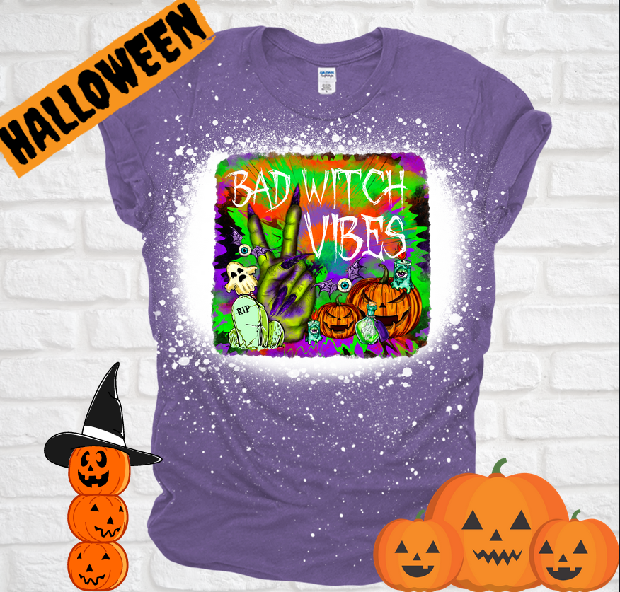 Bad Witch Vibes Bleached Tee T-shirt