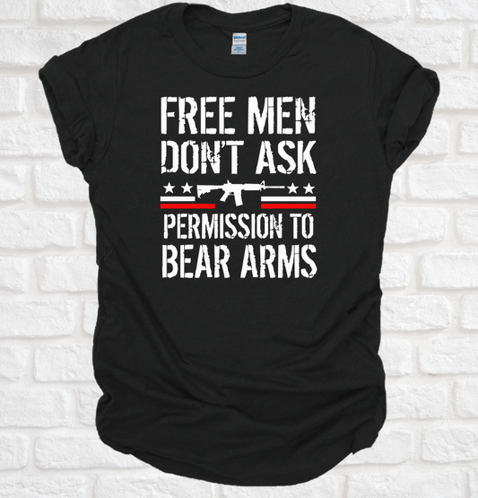 Free Men Dont Ask Permission Tee Tshirt