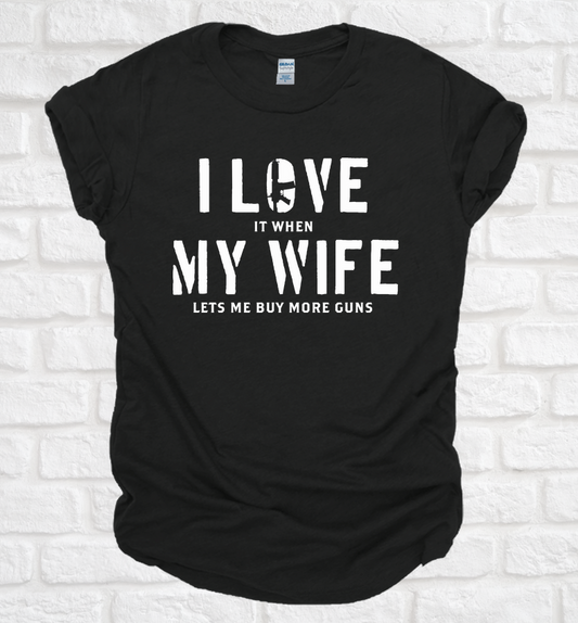 I Love My Wife Tee Tshirt