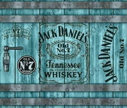 Jack Daniels  Teal 20 oz Skinny Sublimation Tumbler
