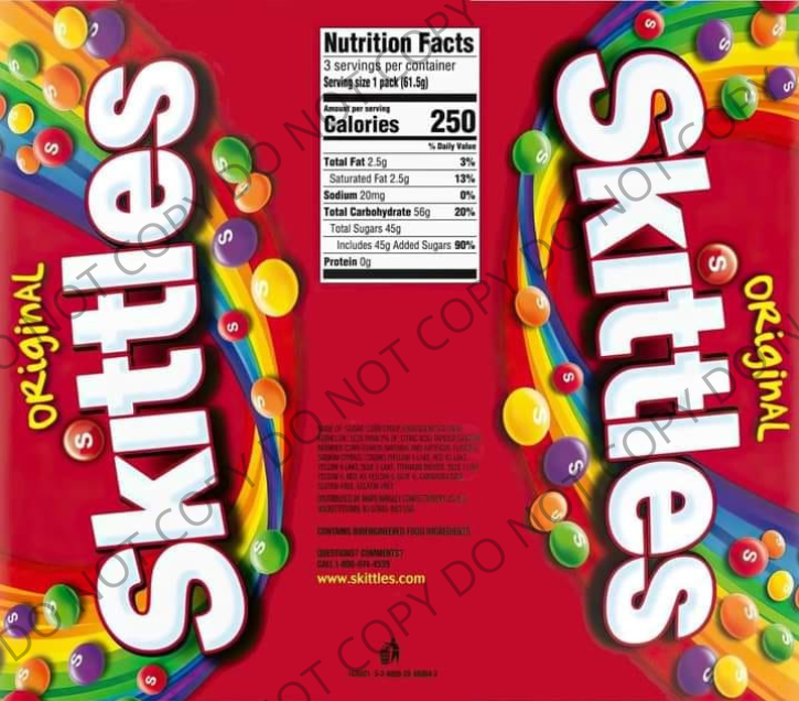 Skittles 20 oz Skinny Sublimation Tumbler