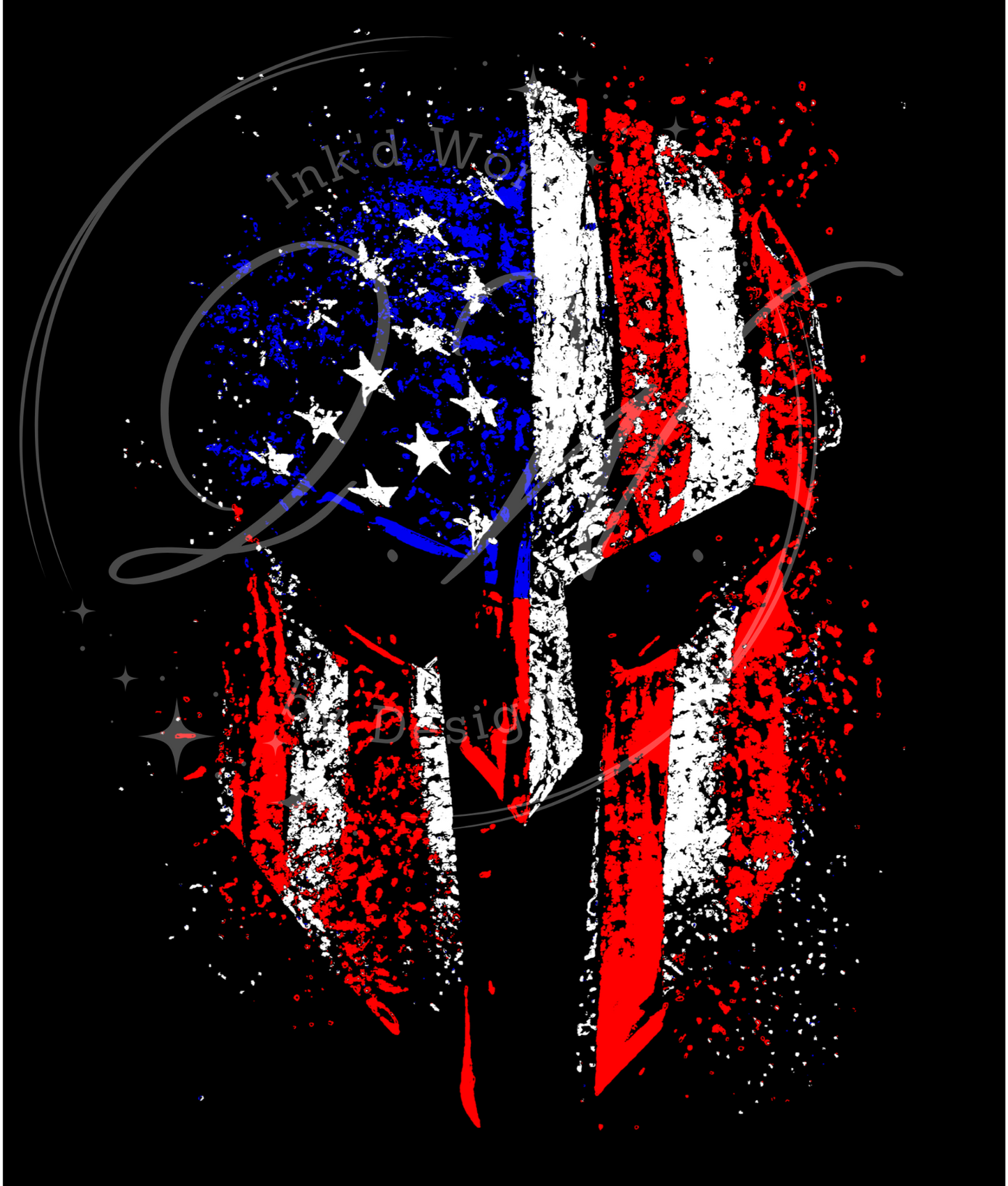 Spartan USA Flag, Spartan Helmet, USA Red Flag, American Hero Warrior