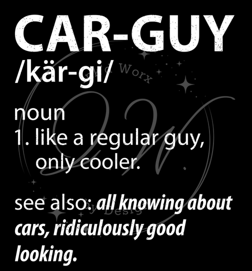 Definition of Car Guy Noun Black Softstyle TShirt Unisex *NEW*