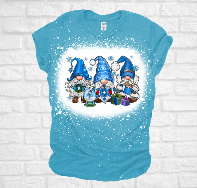Gnomies for Christmas Bleached Tee