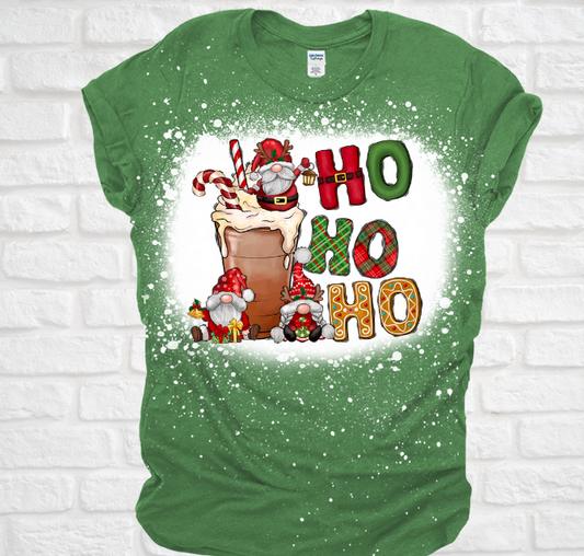 HoHoHo Christmas Bleached Tee