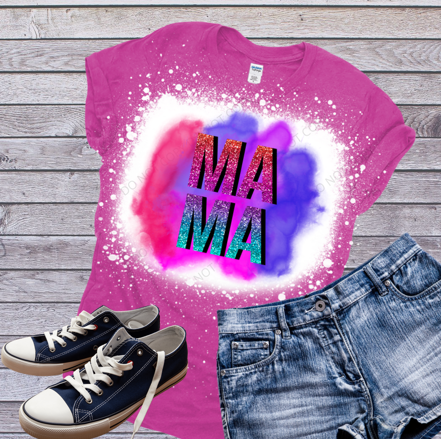 Bright MaMa Heather Berry Bleached Tee