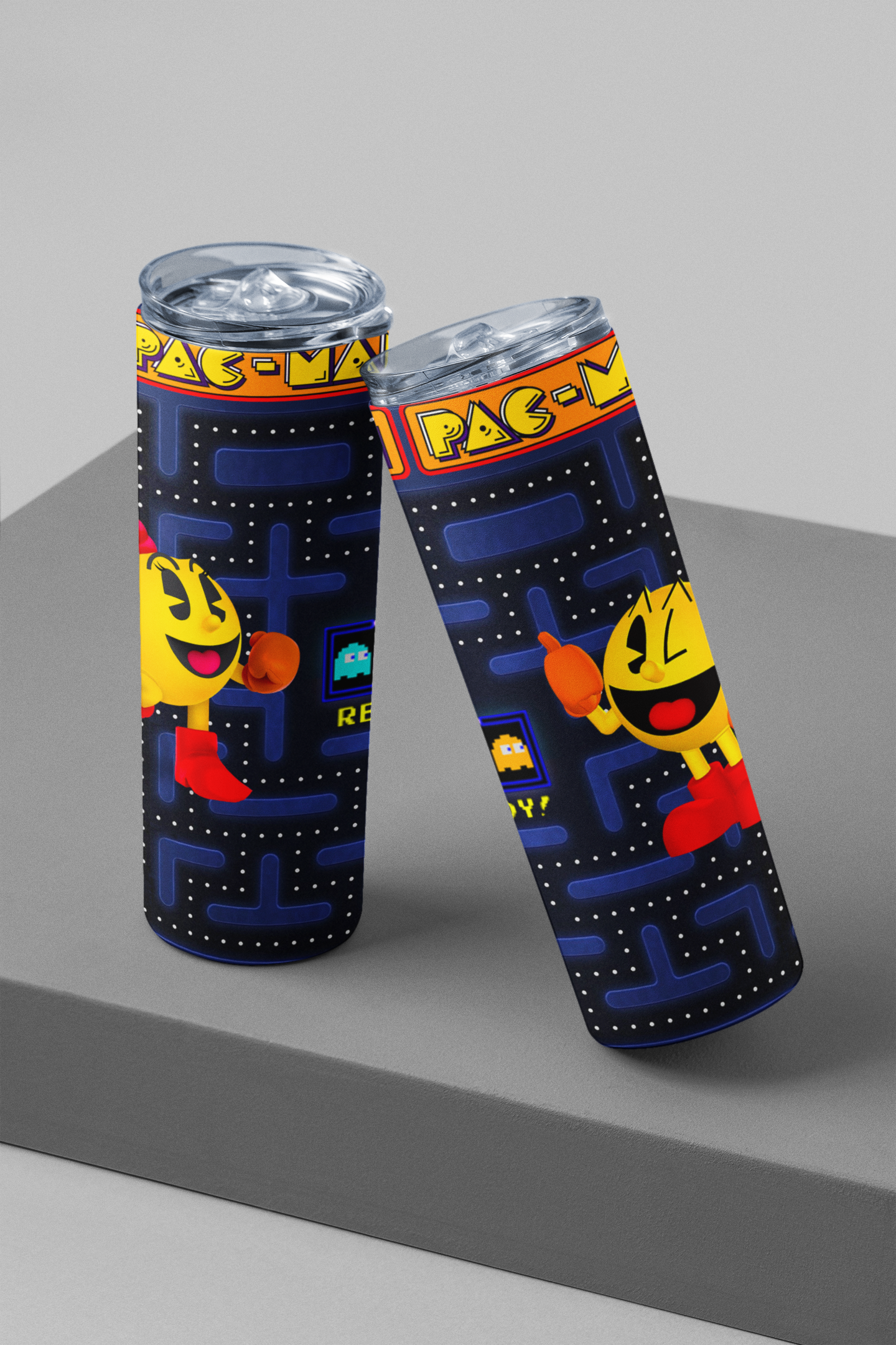 Ms Pacman / Pacman 20 oz Skinny Sublimation Tumbler