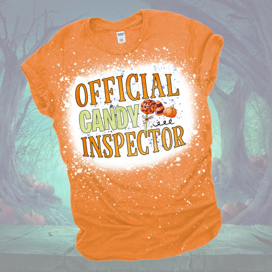 Official Candy Inspector Bleached Tee