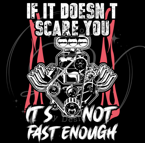 Scare You Fast Enough Motorhead Gear Head Car guy Black Softstyle TShirt Unisex *NEW*