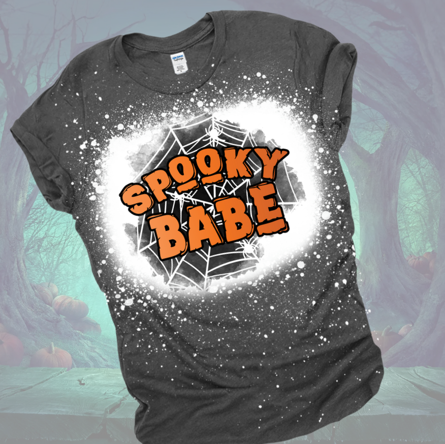Spooky Babe Bleached Tee